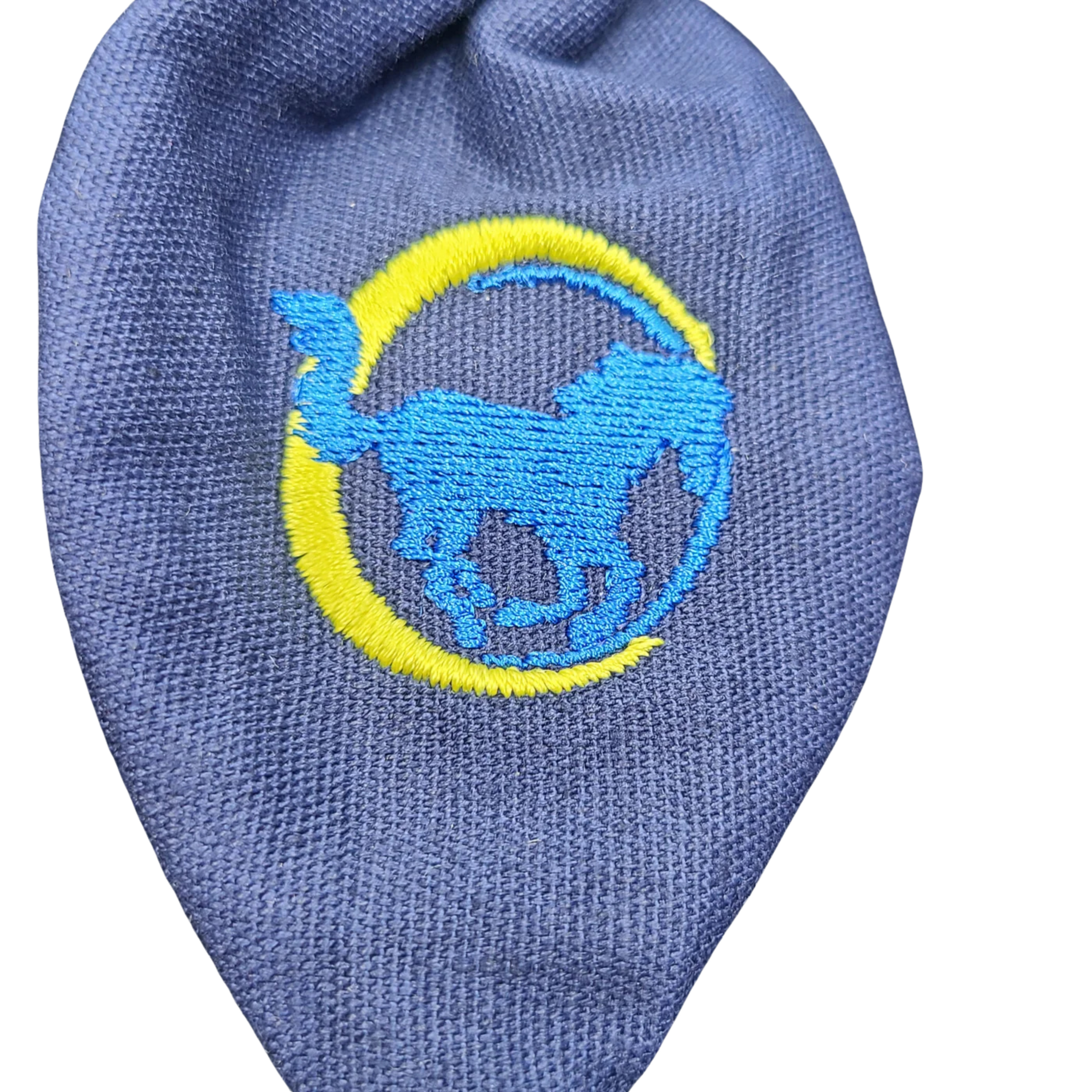 Stangs Embroidered Scrunchie