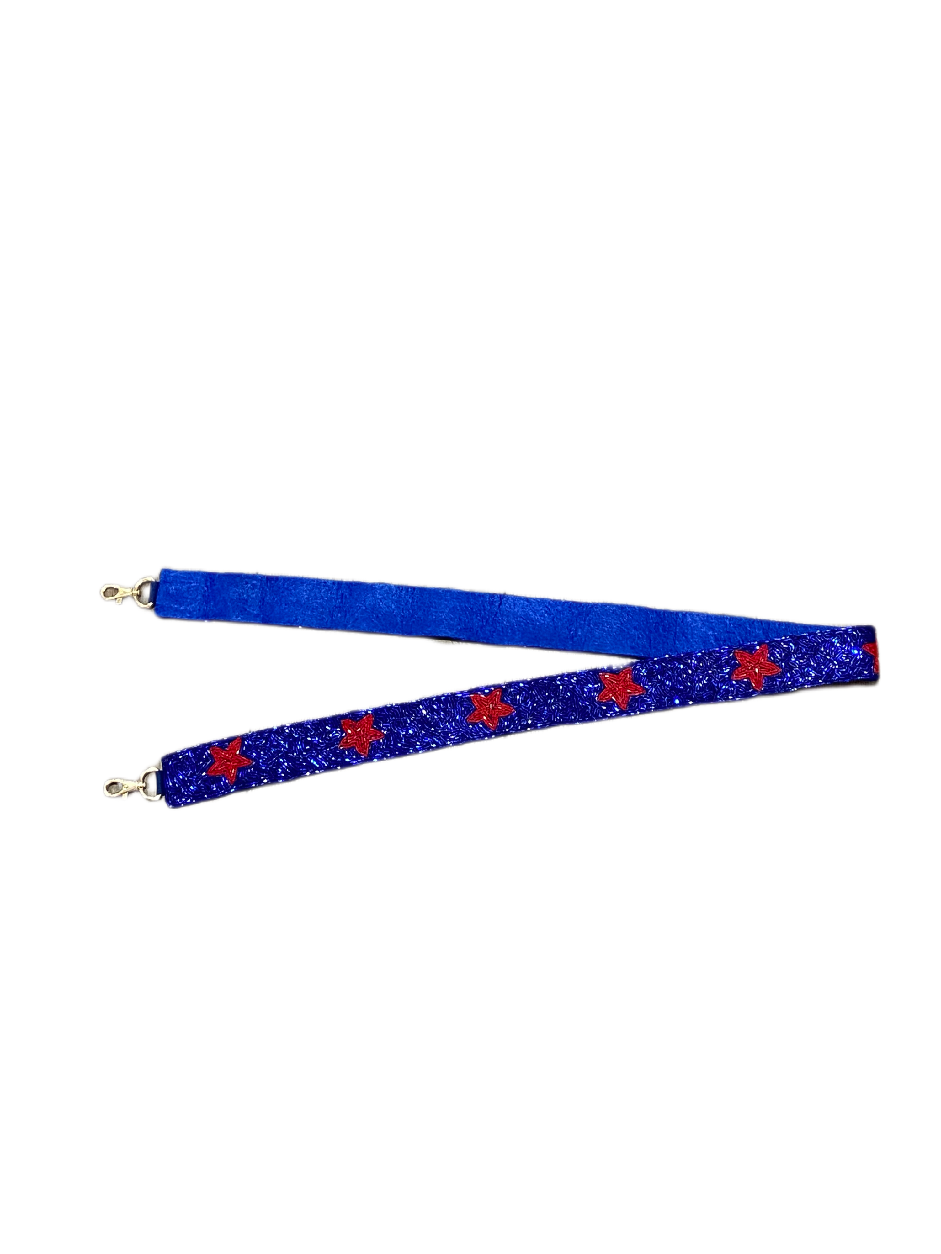 Blue/Red Star Strap