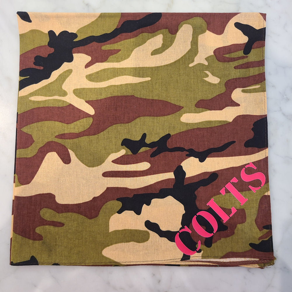 Colts Camo Bandana