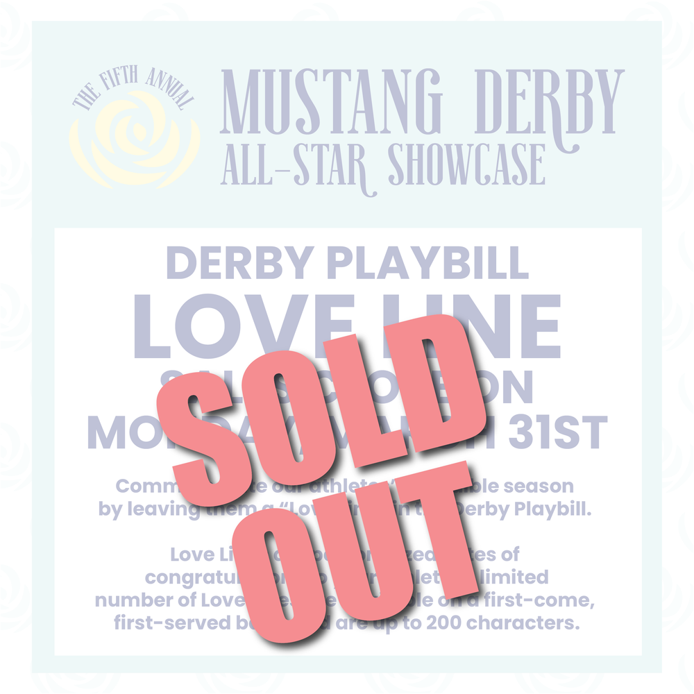 Mustang Derby All-Star Showcase Playbill Love Lines