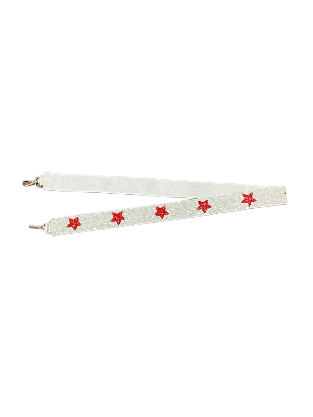 White/Red Star Strap