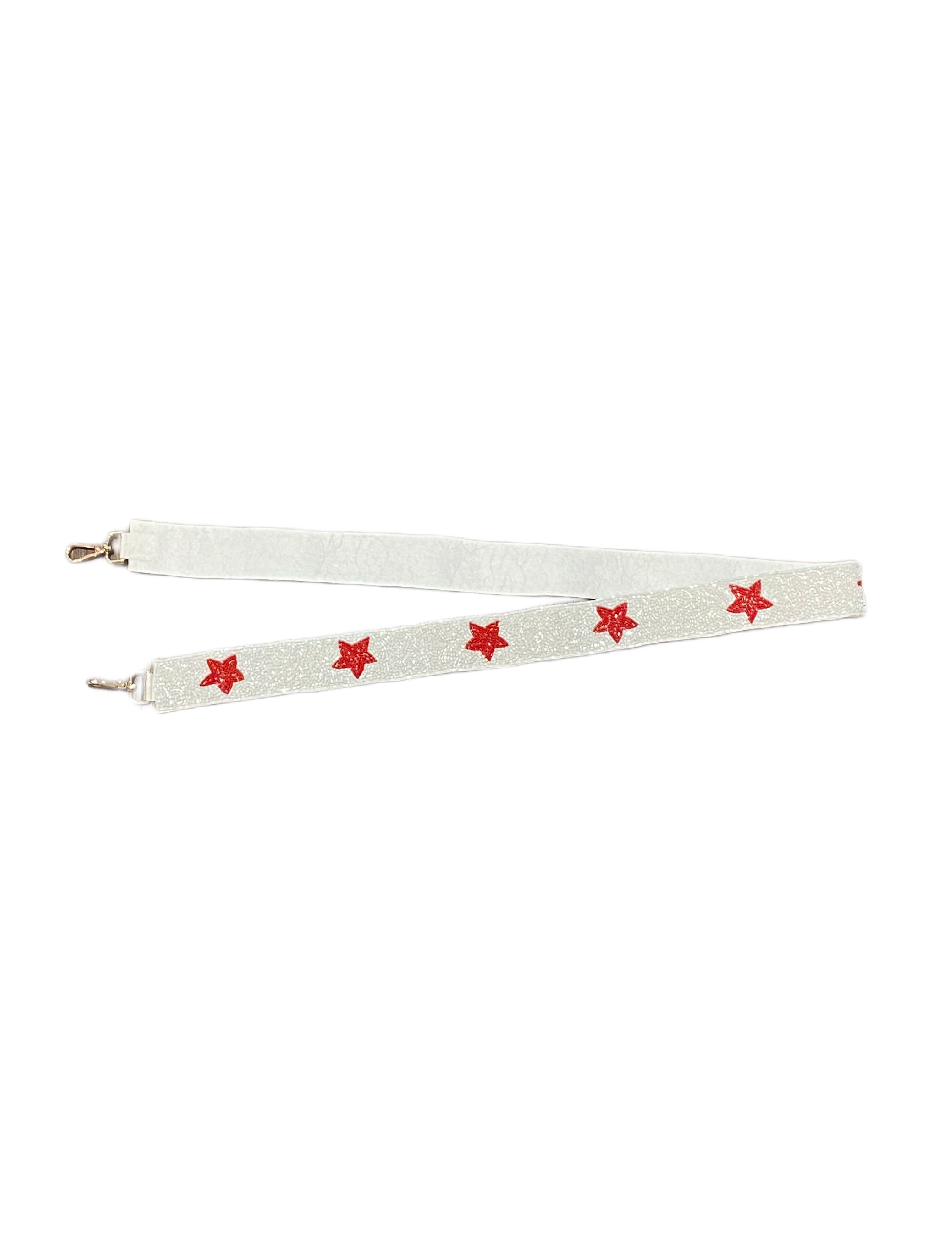White/Red Star Strap
