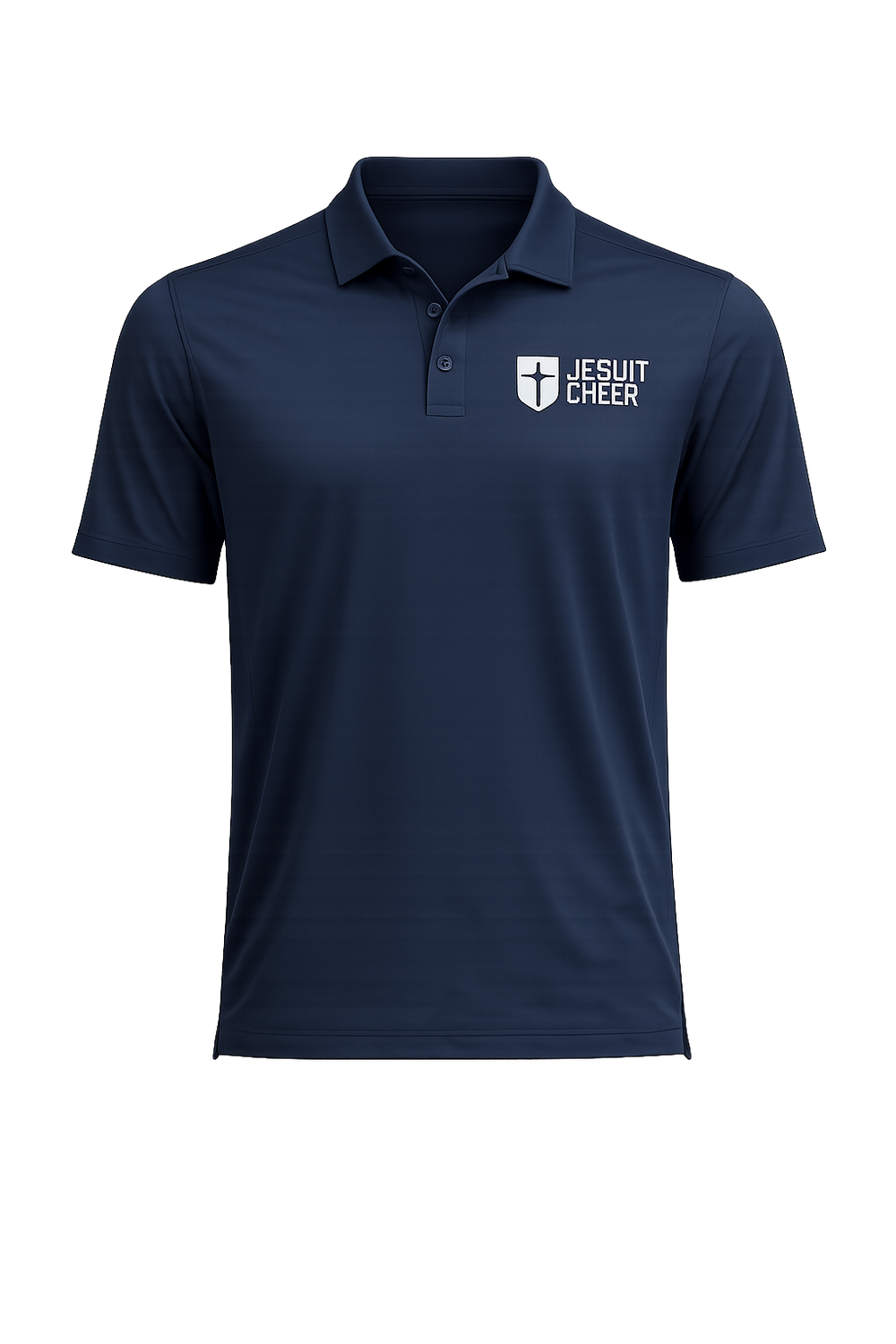 Jesuit Cheer Navy Dad Polo