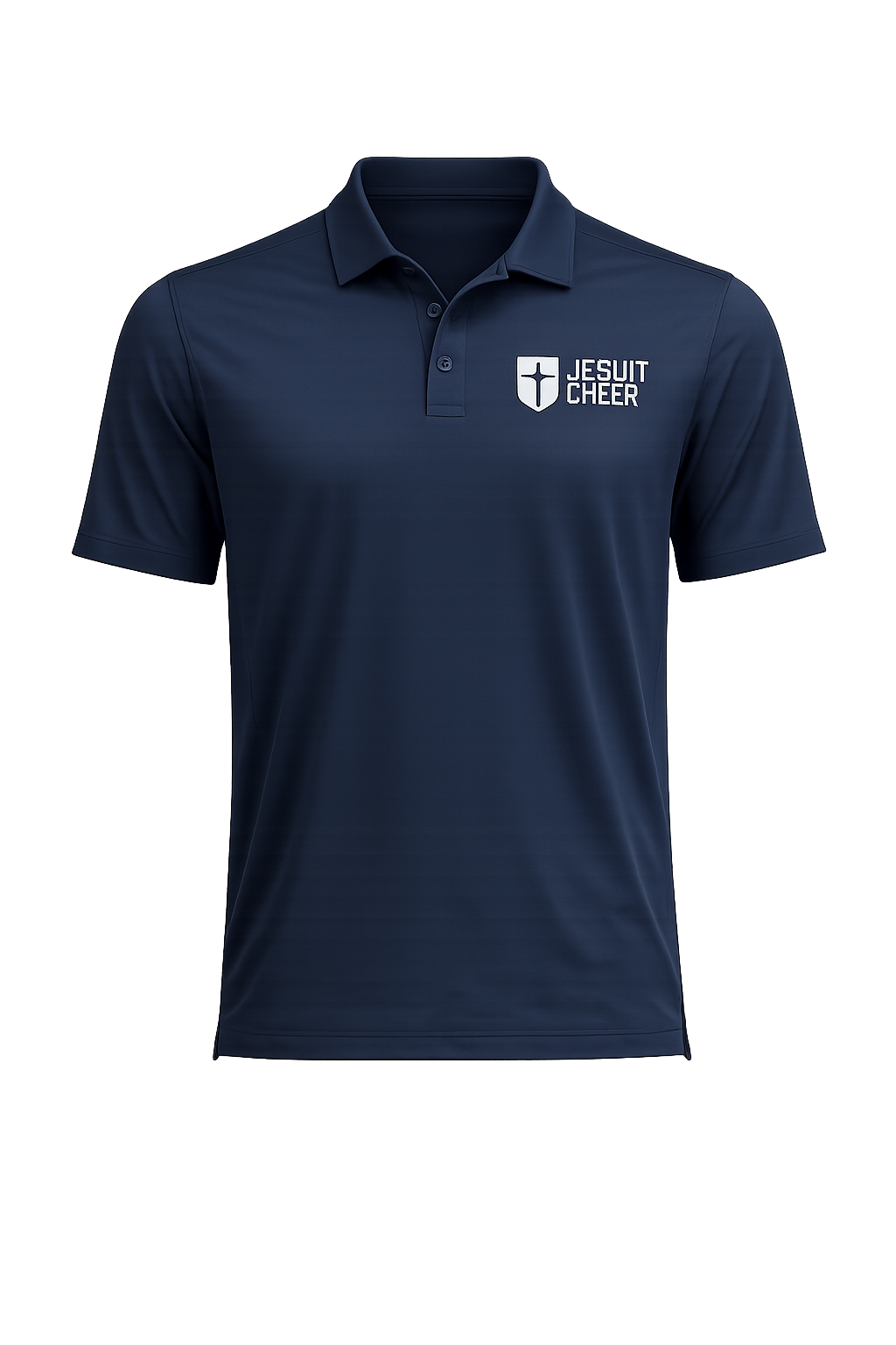 Jesuit Cheer Navy Dad Polo