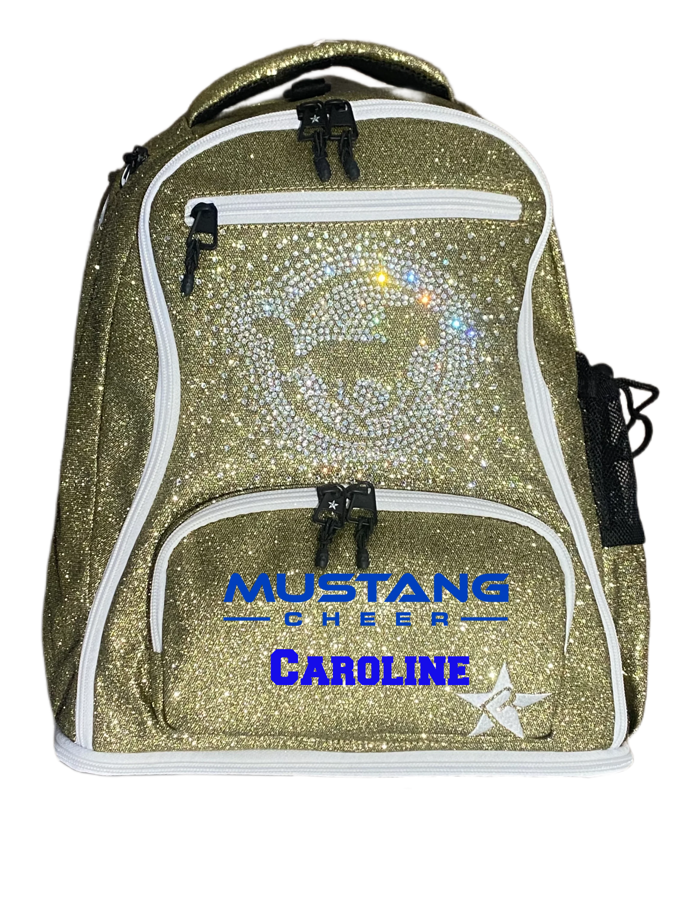 Mustang Cheer All-Stars Gold Dream Backpack by Rebel