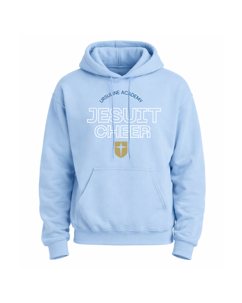Jesuit Cheer Light Blue Hoodie