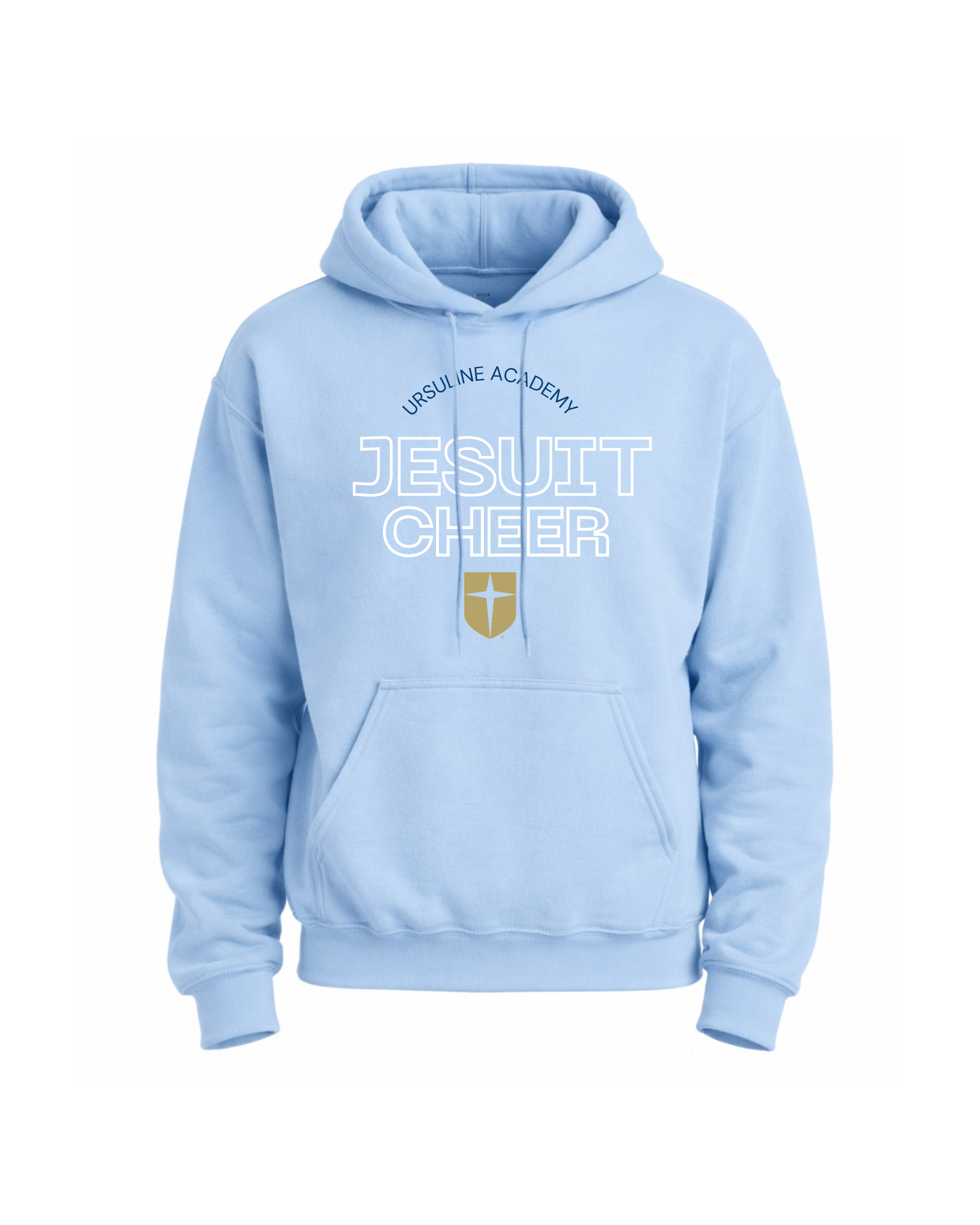 Jesuit Cheer Light Blue Hoodie
