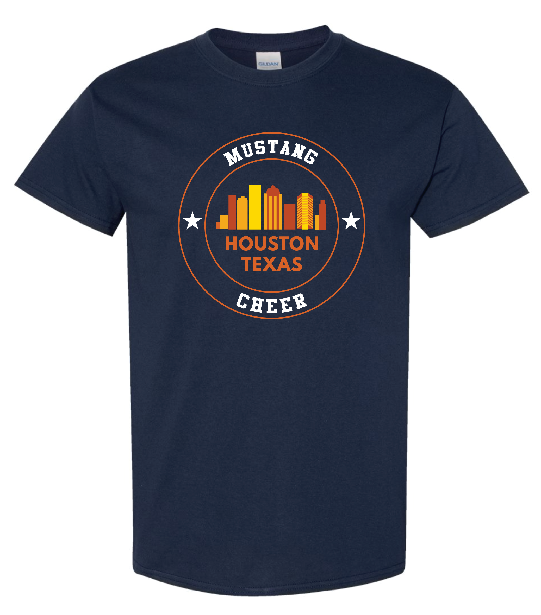 Mustang Cheer Houston Skyline Tee