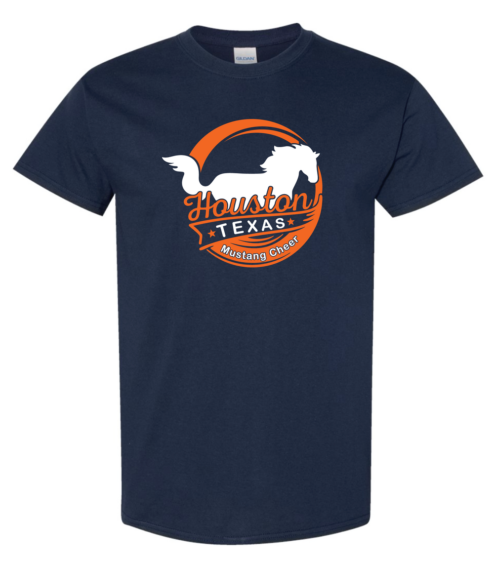 Mustang Cheer Houston Texas Tee