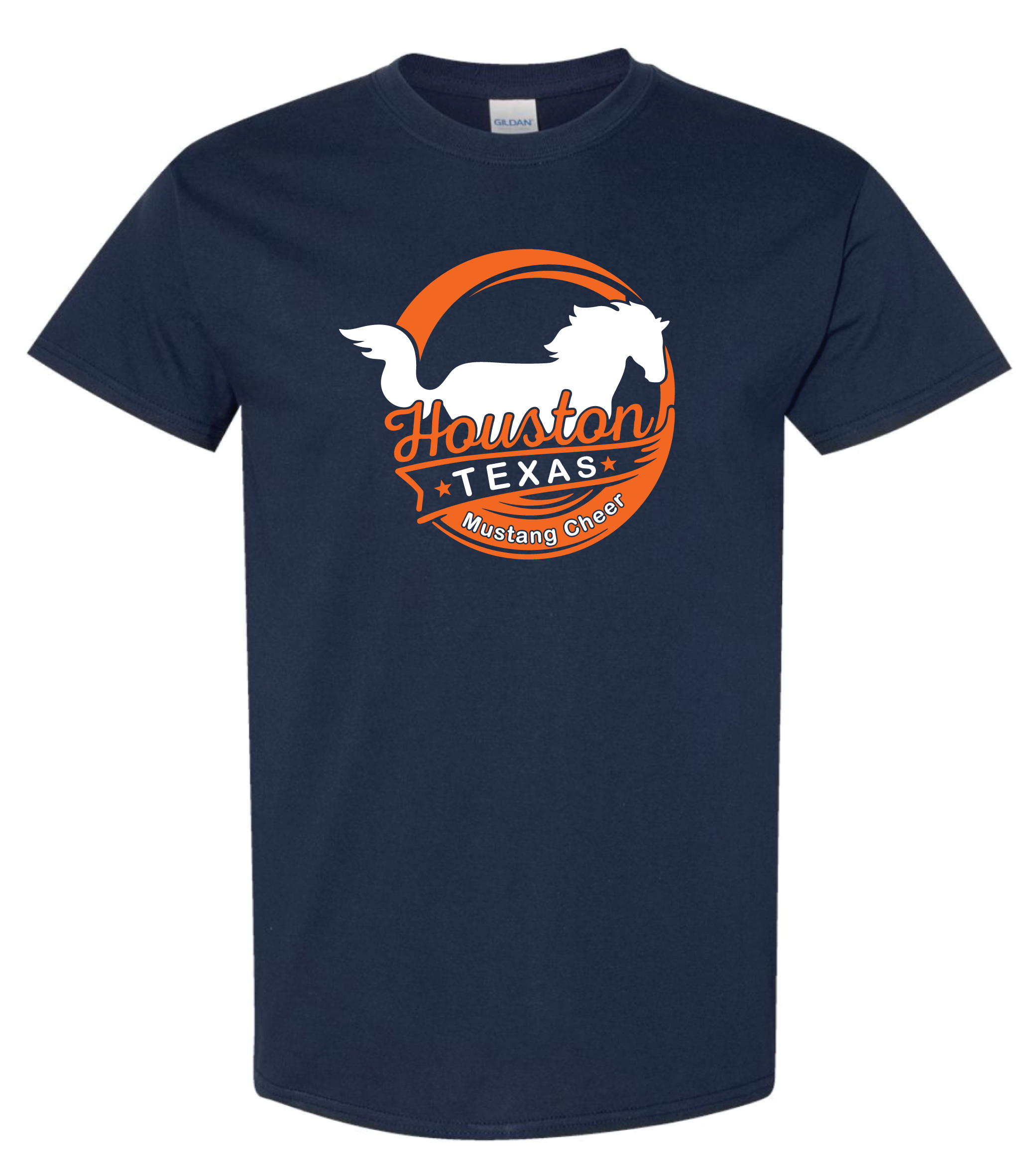 Mustang Cheer Houston Texas Tee