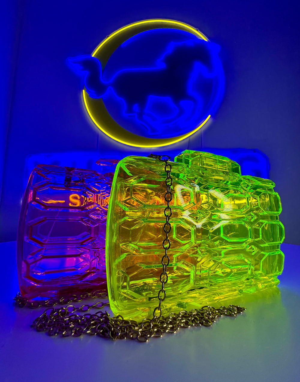 Acrylic Clutch - Neon