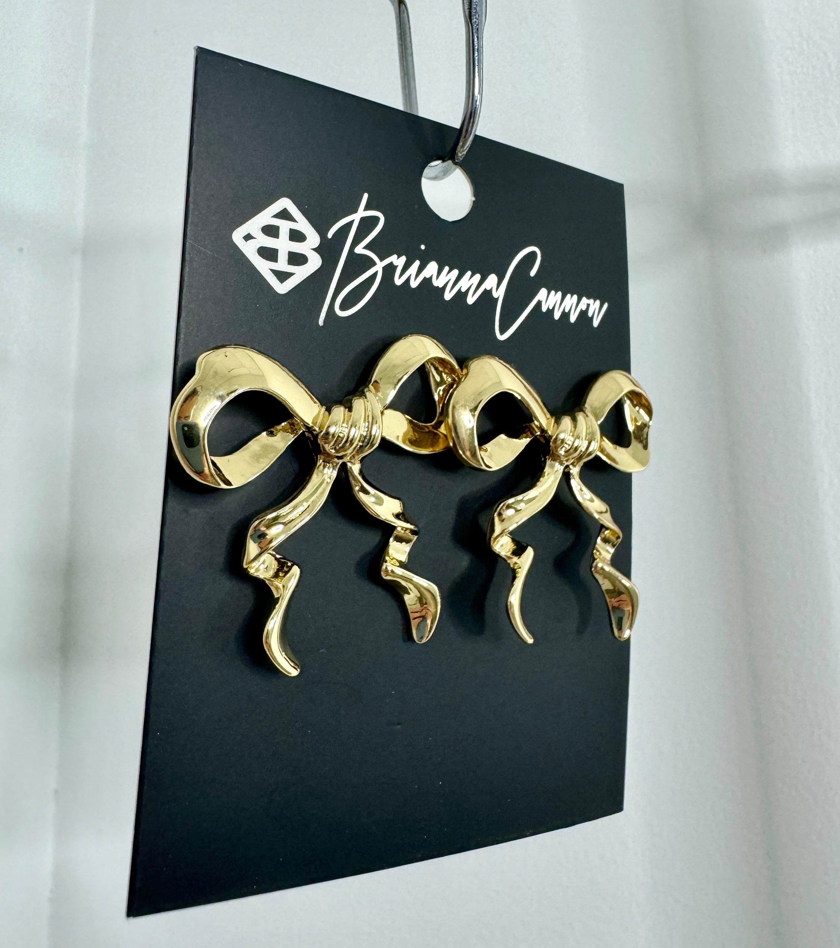 Gold Bow Earrings