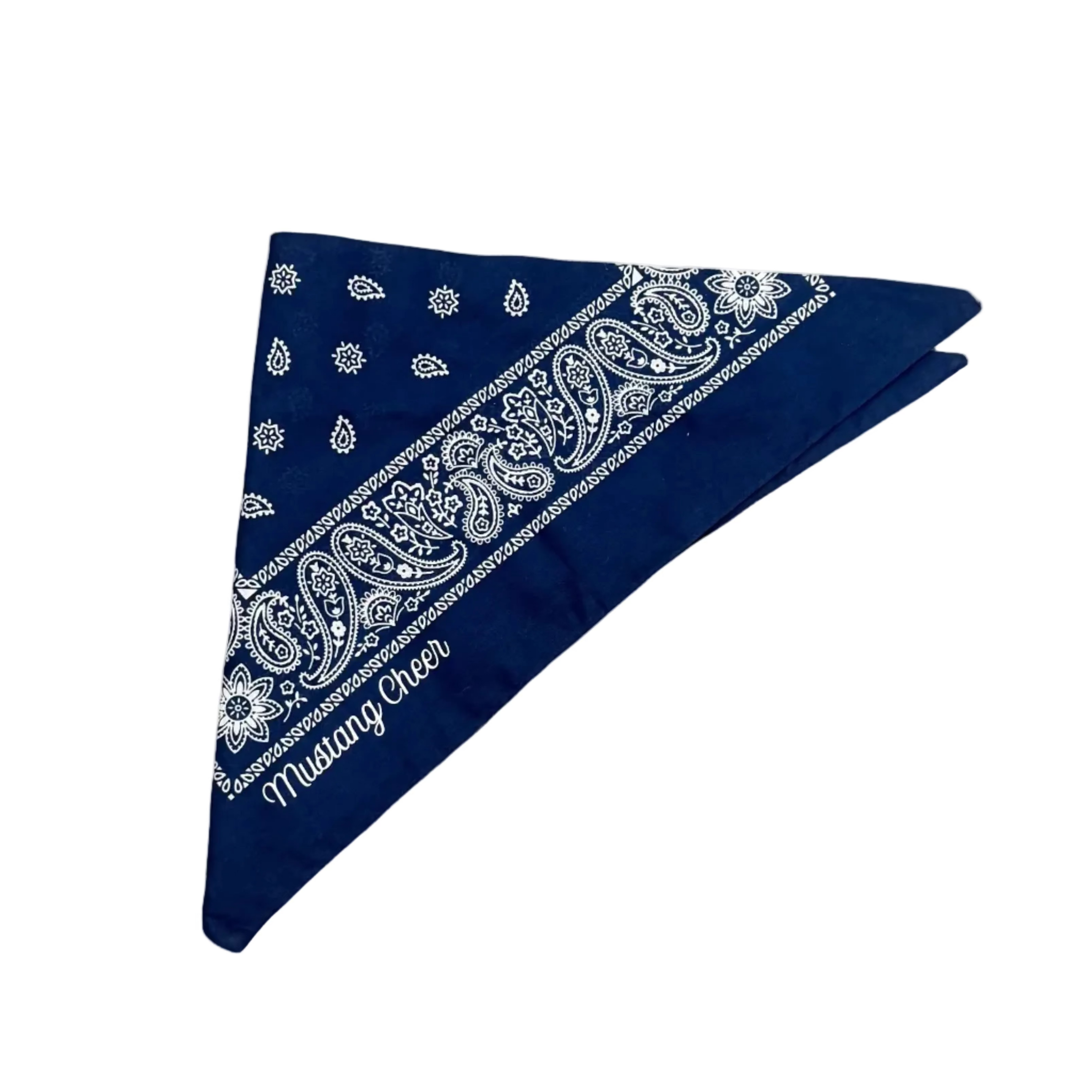 Mustang Cheer Bandana - White Vinyl