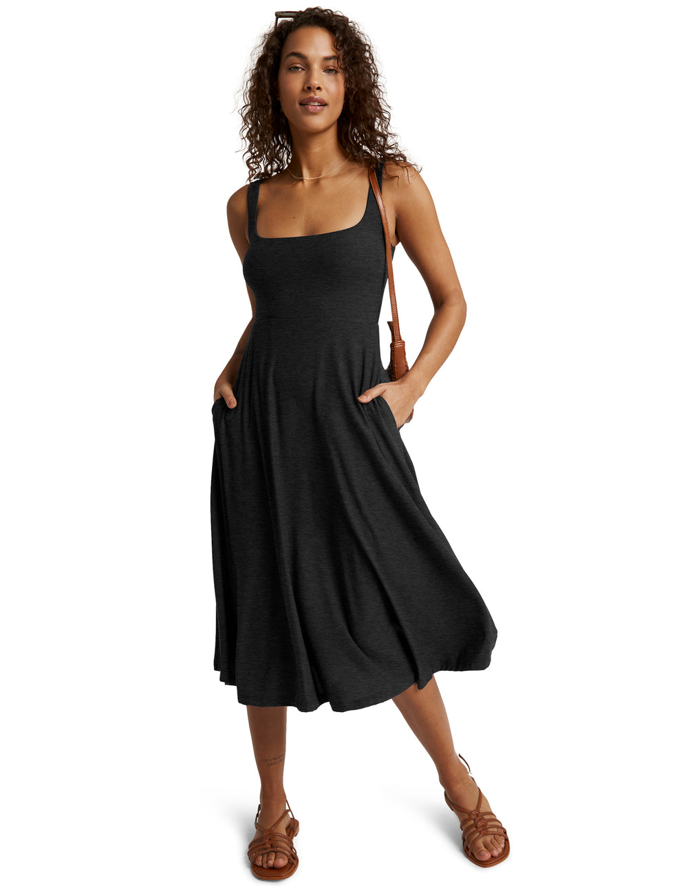 Beyond Yoga Featherweight At The Ready Square Neck Dress