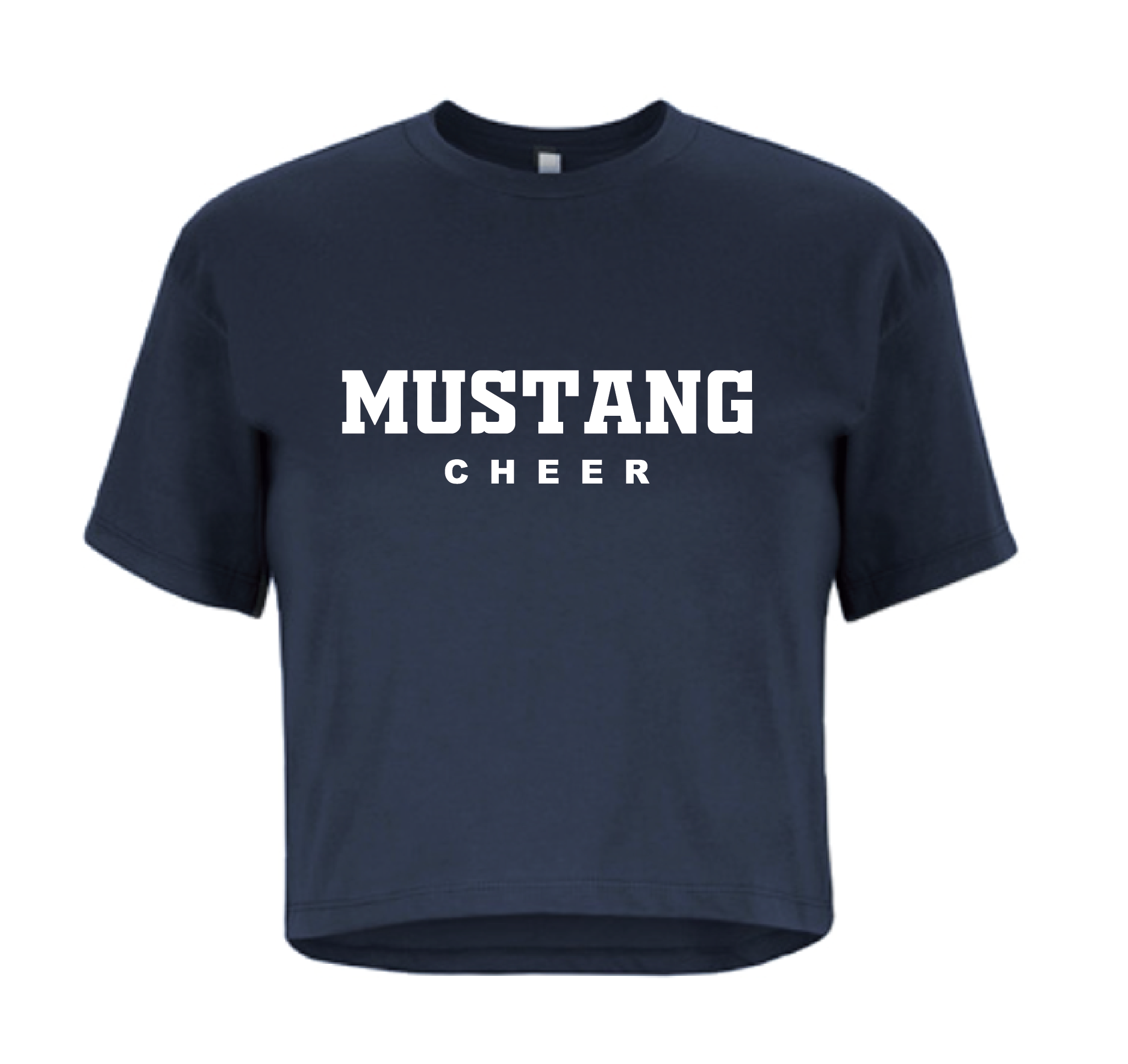 Mustang Cheer Crop Tee