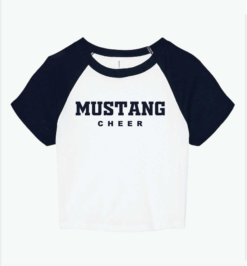 Mustang Cheer Color - Block Crop