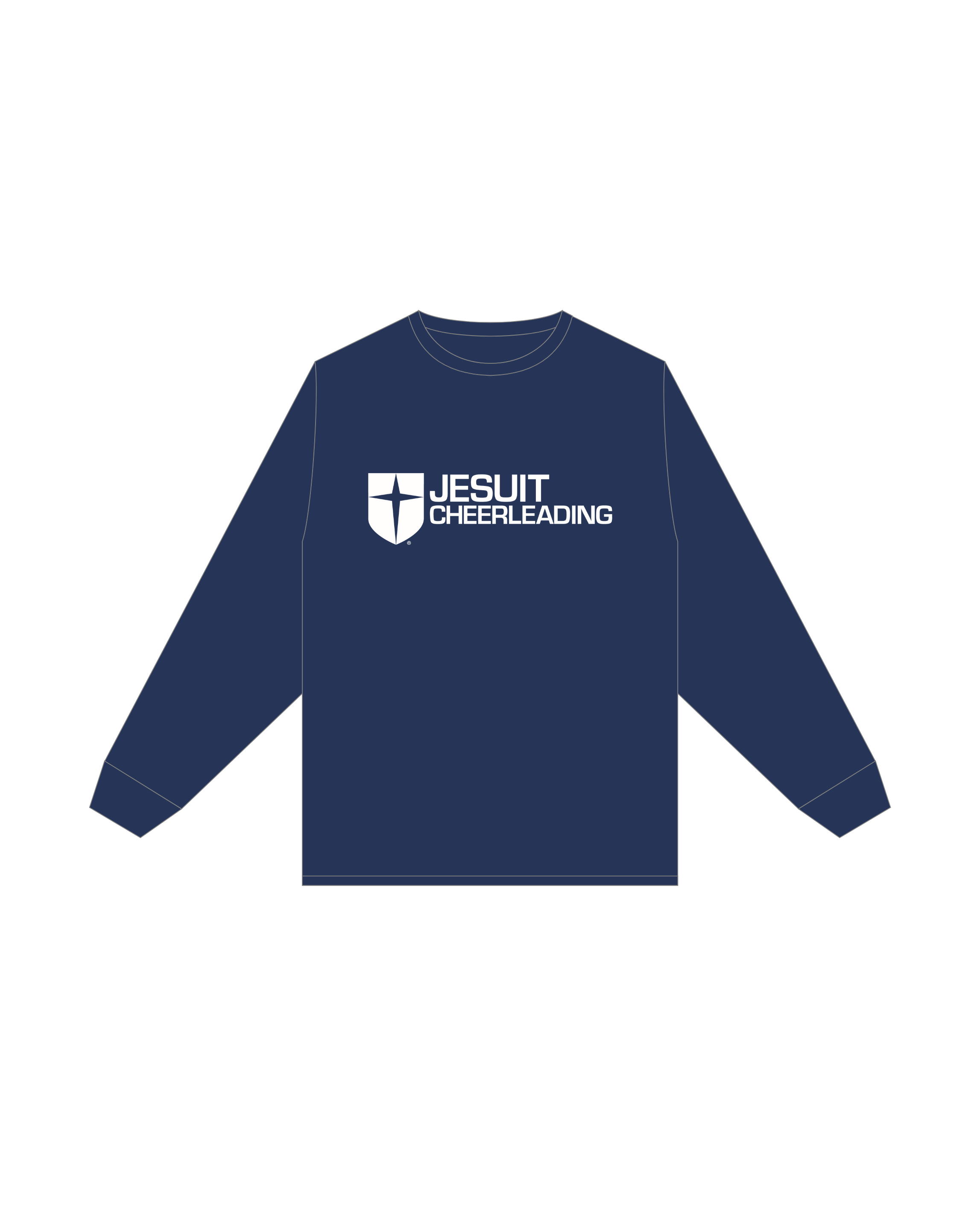 Jesuit Cheer Long Sleeve Practice Tee