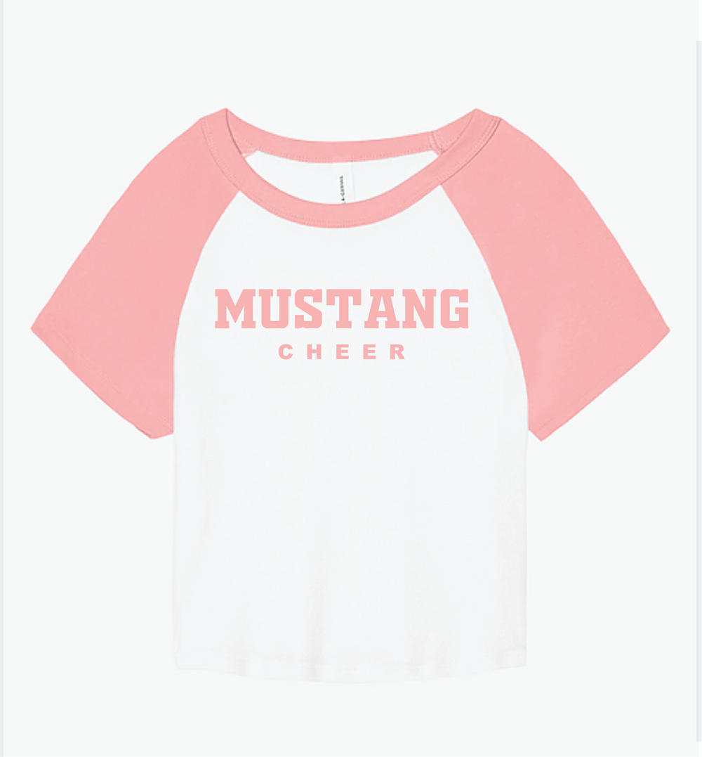 Mustang Cheer Color - Block Crop