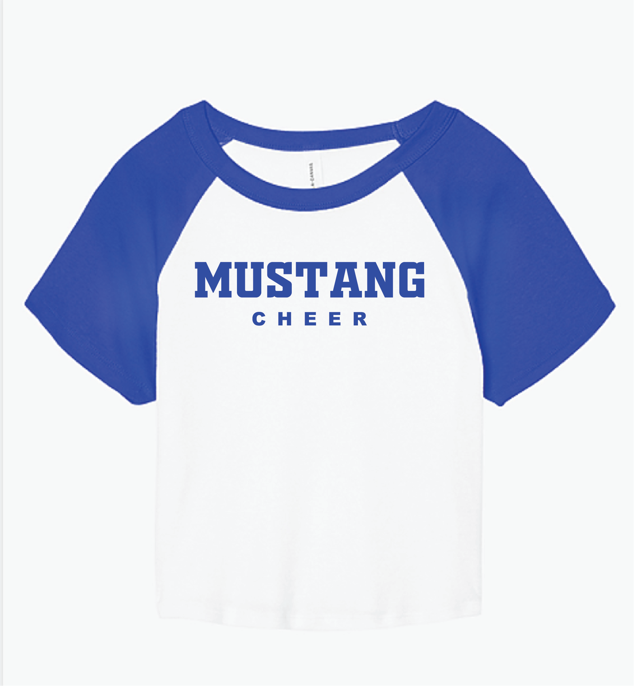 Mustang Cheer Color - Block Crop
