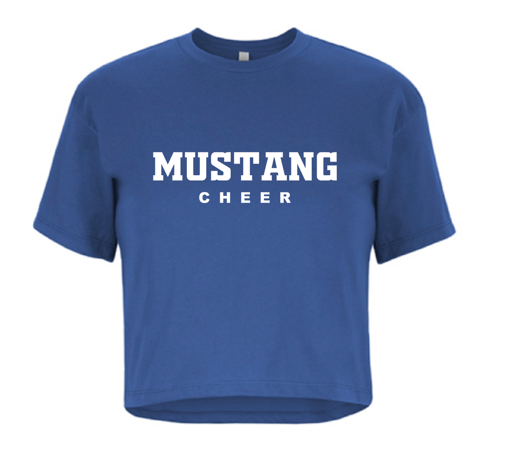 Mustang Cheer Crop Tee