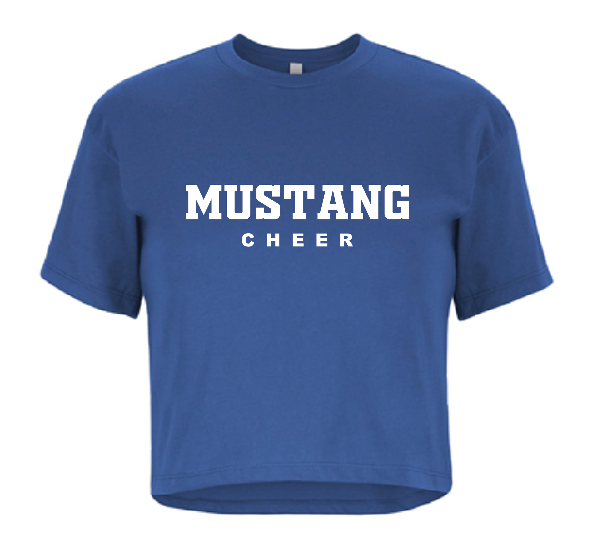 Mustang Cheer Crop Tee