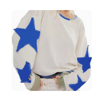 Star Patch Oversized Crewneck