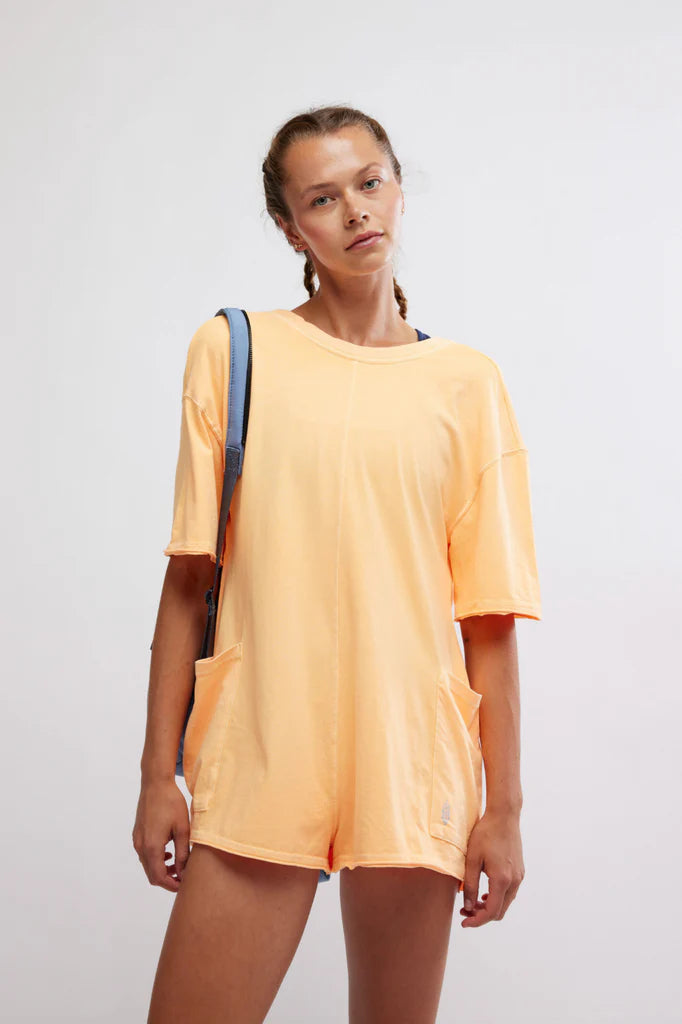 Free People Hot Shot Tee Romper