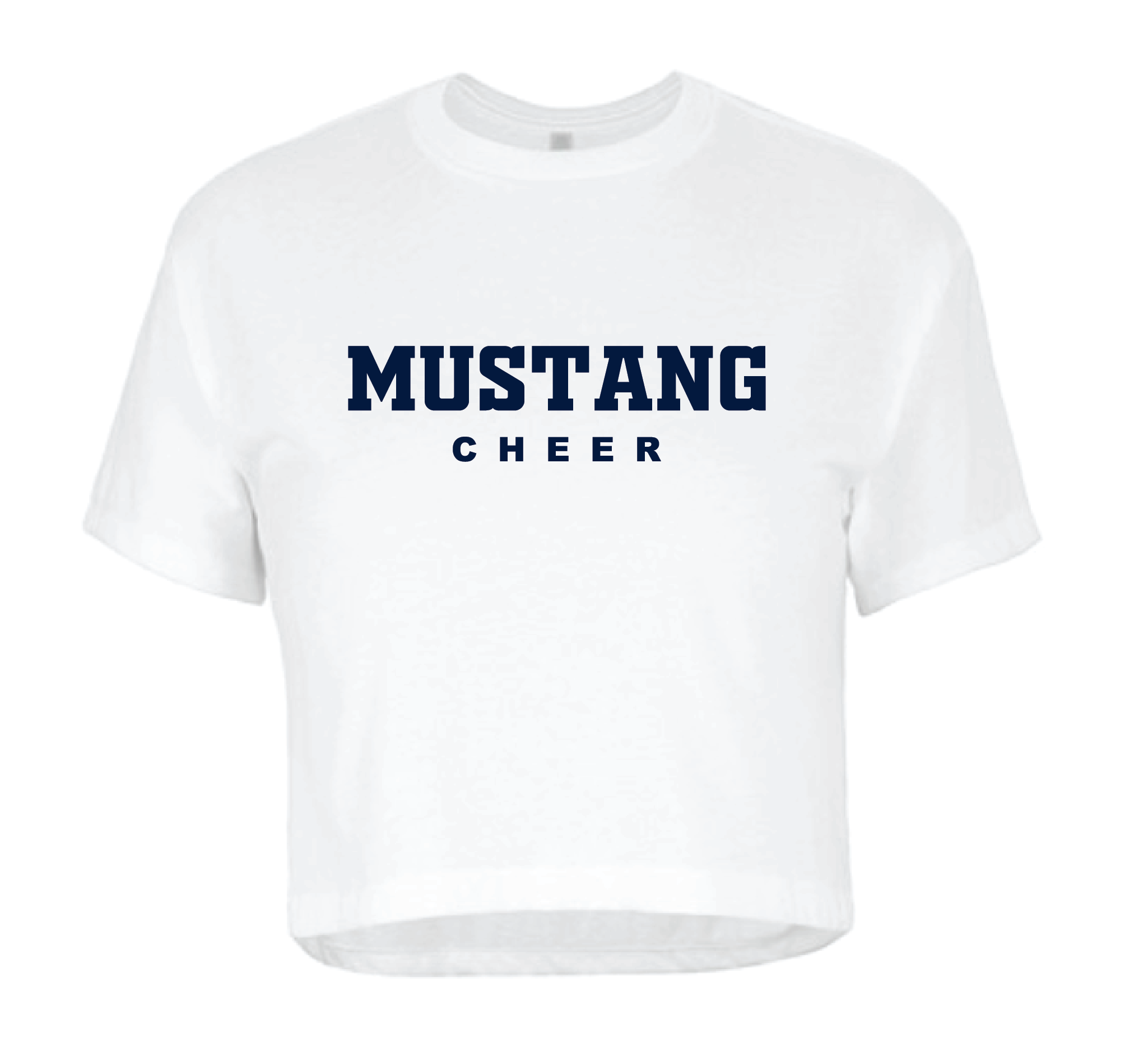 Mustang Cheer Crop Tee