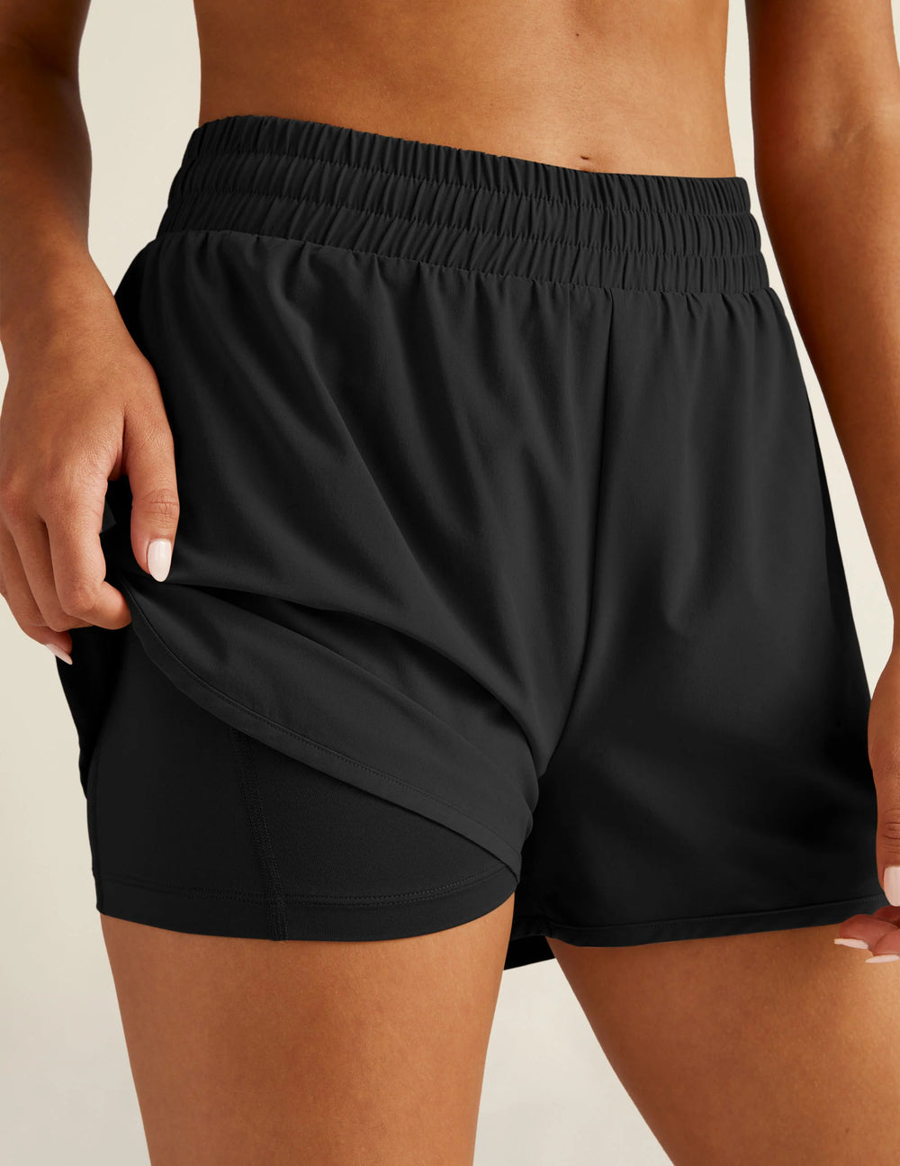 Beyond Yoga In Stride Lined Short
