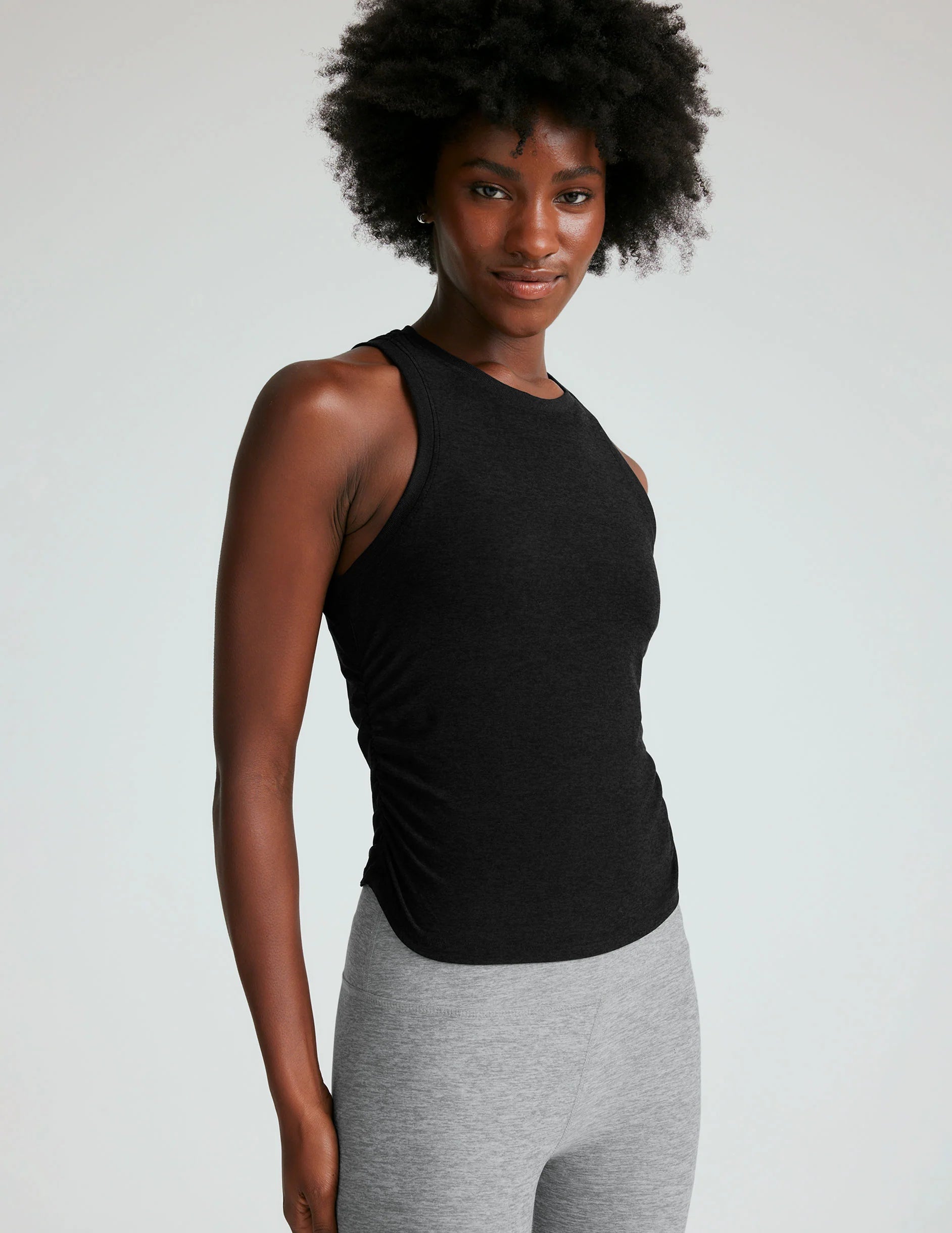 Beyond Yoga Featherweight Your Fit Shirred Tank