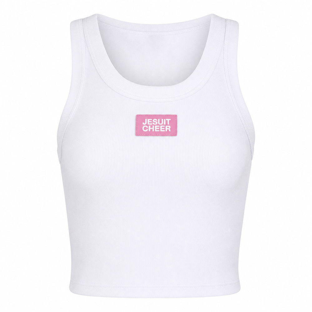Jesuit Cheer White Camp Tank