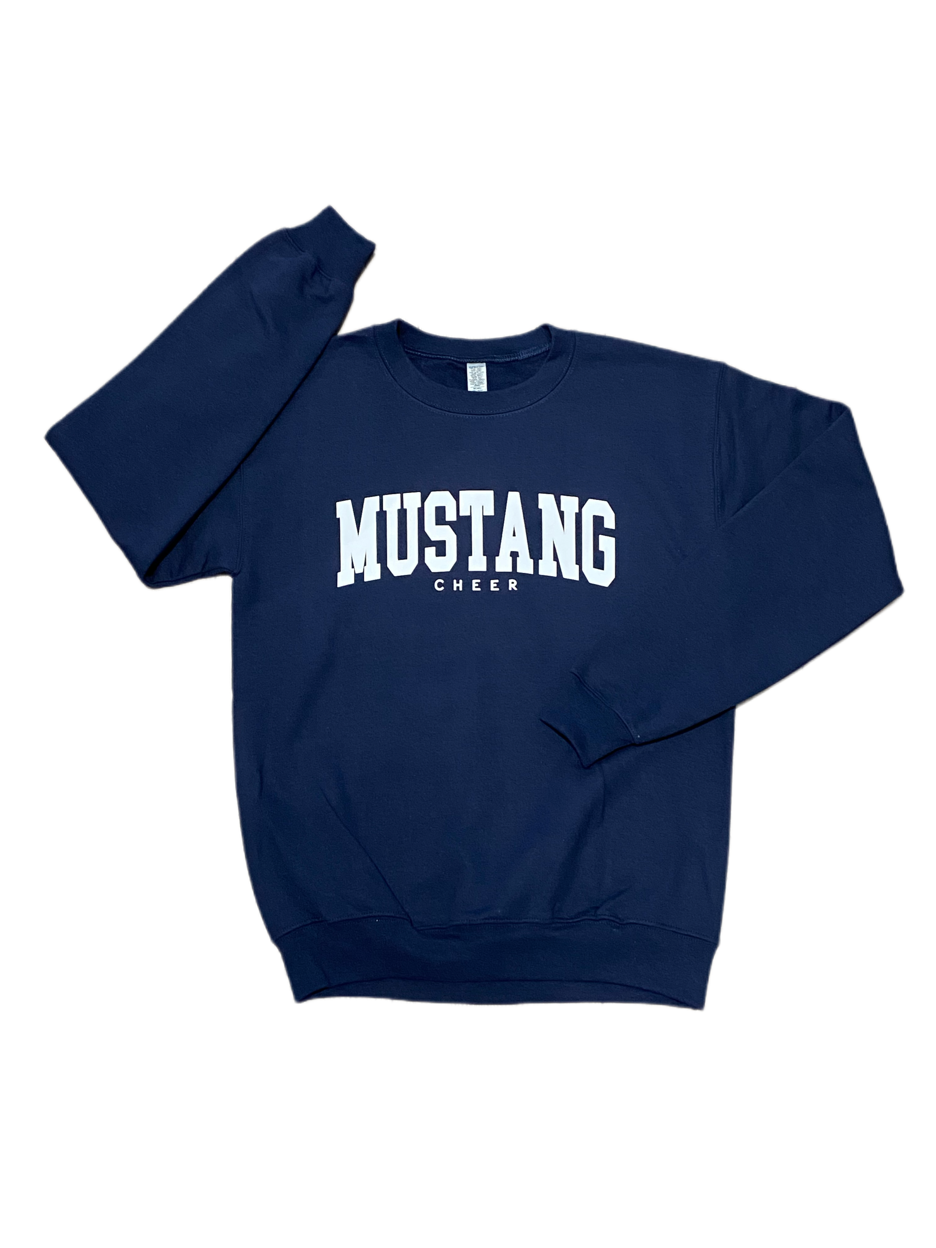 Mustang Varsity Crew White