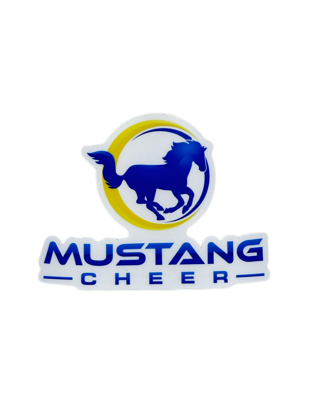 Mustang Cheer Car Decal