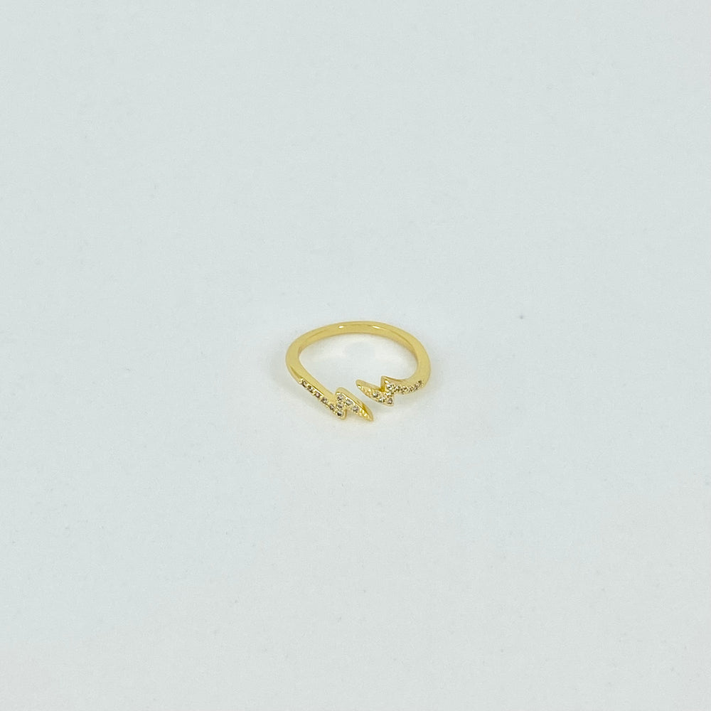 Lightning Strikes Twice Adjustable Ring