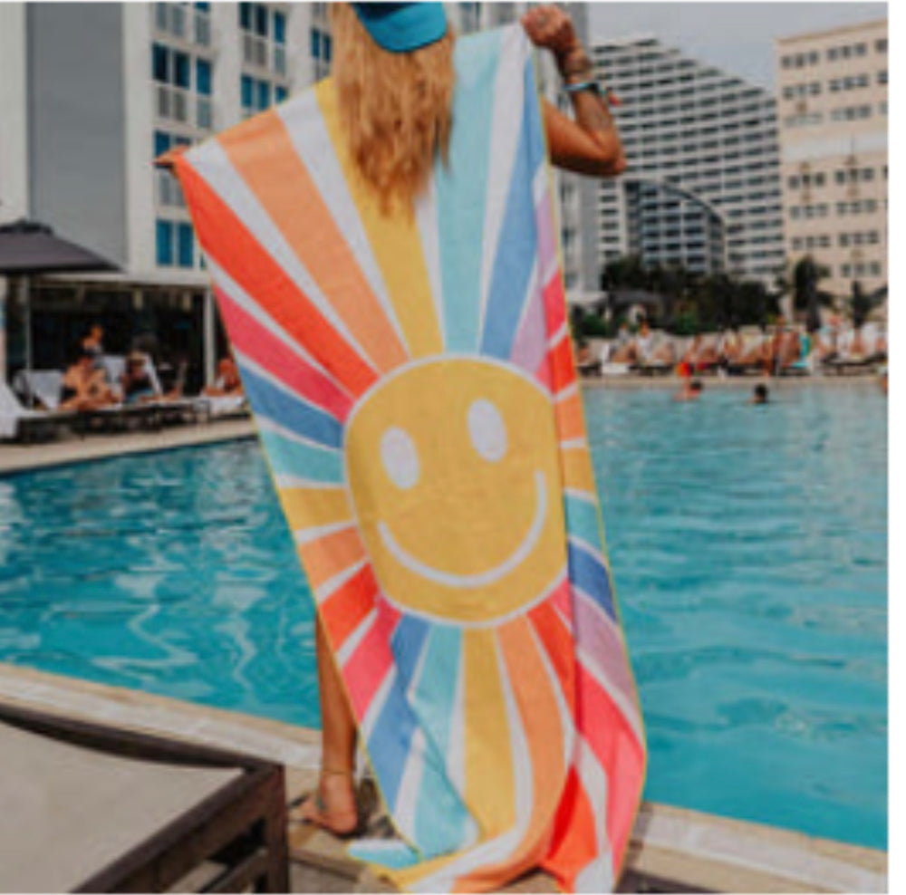 Sunshine Happy Face Quick Dry Towel