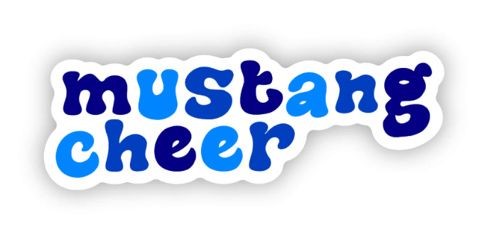Mustang Cheer Decal