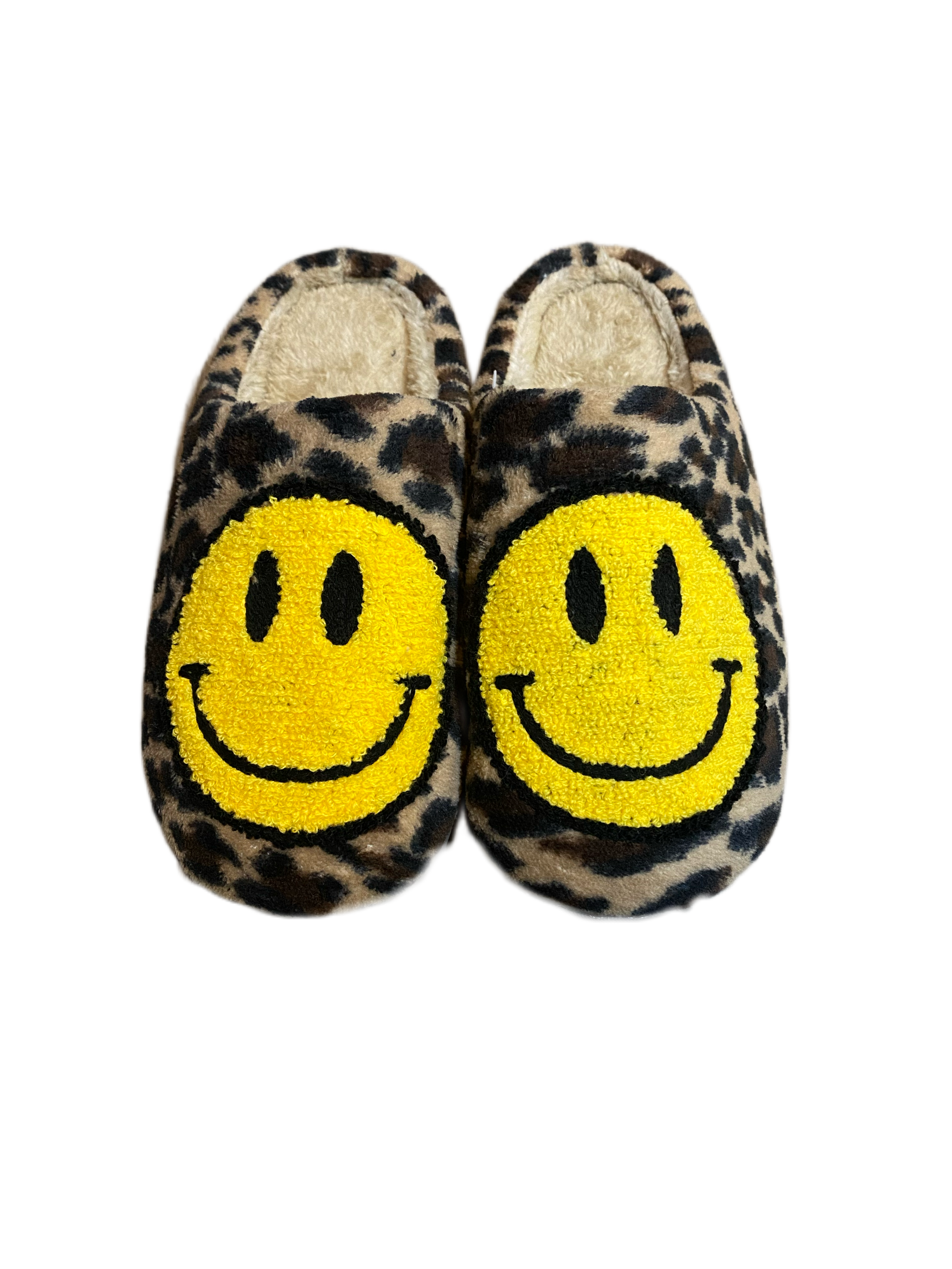 SMILEY FUZZY SLIPPERS