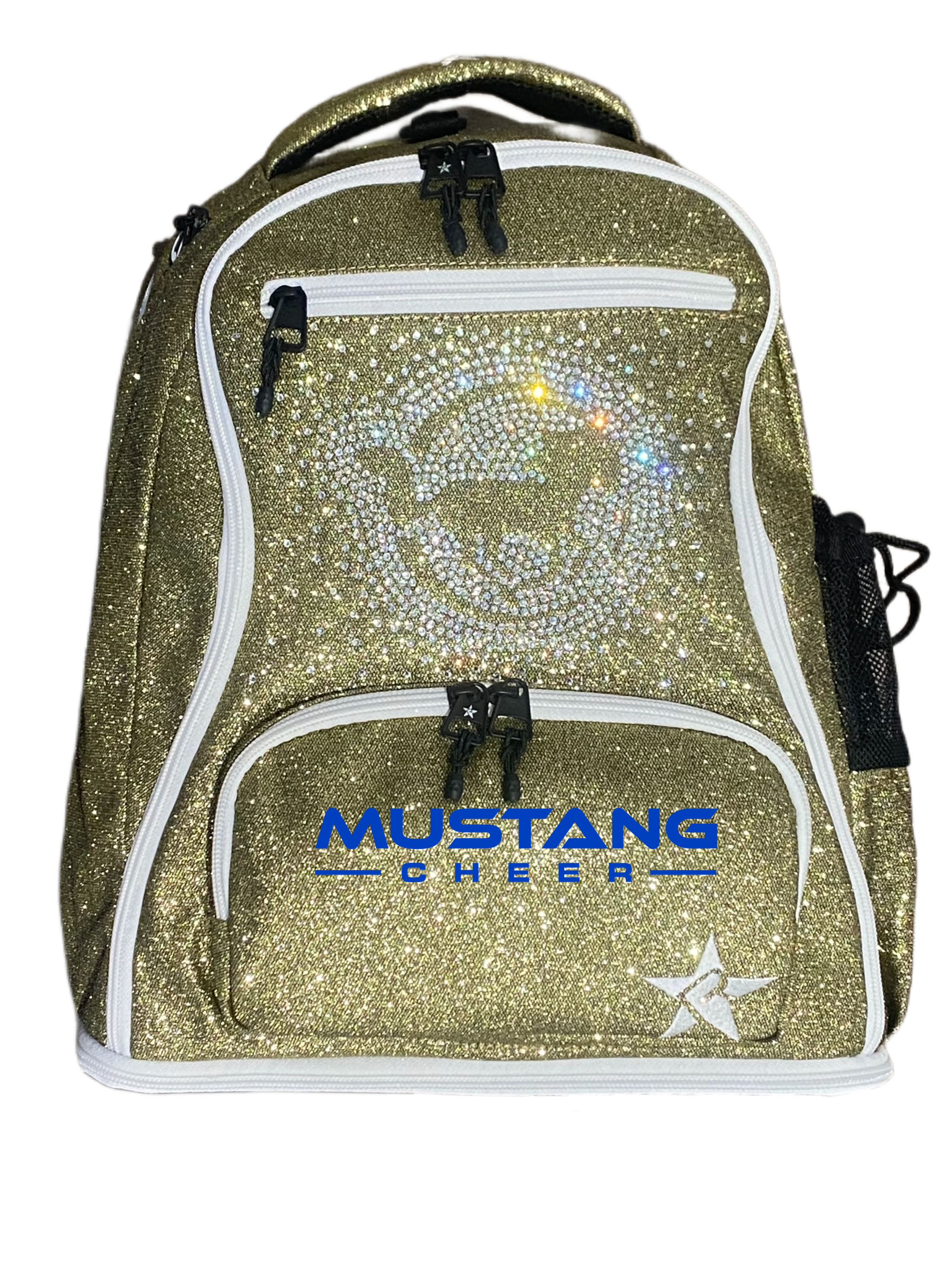 Mustang Cheer All Stars Gold Dream Backpack by Rebel Mustang