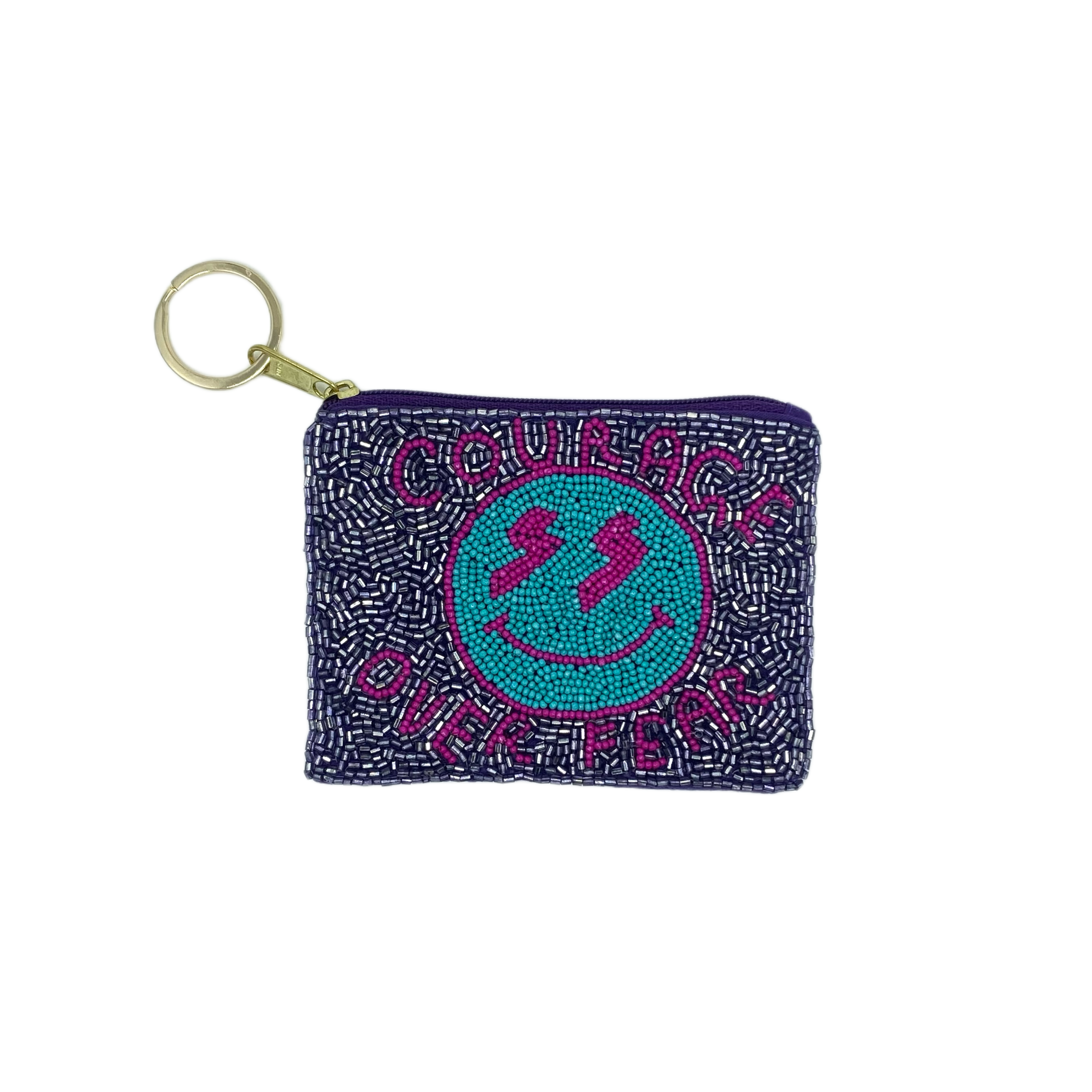 Courage Over Fear Keychain Pouch