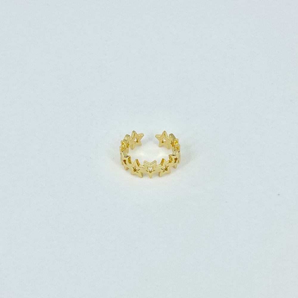 Gold Star Adjustable Ring