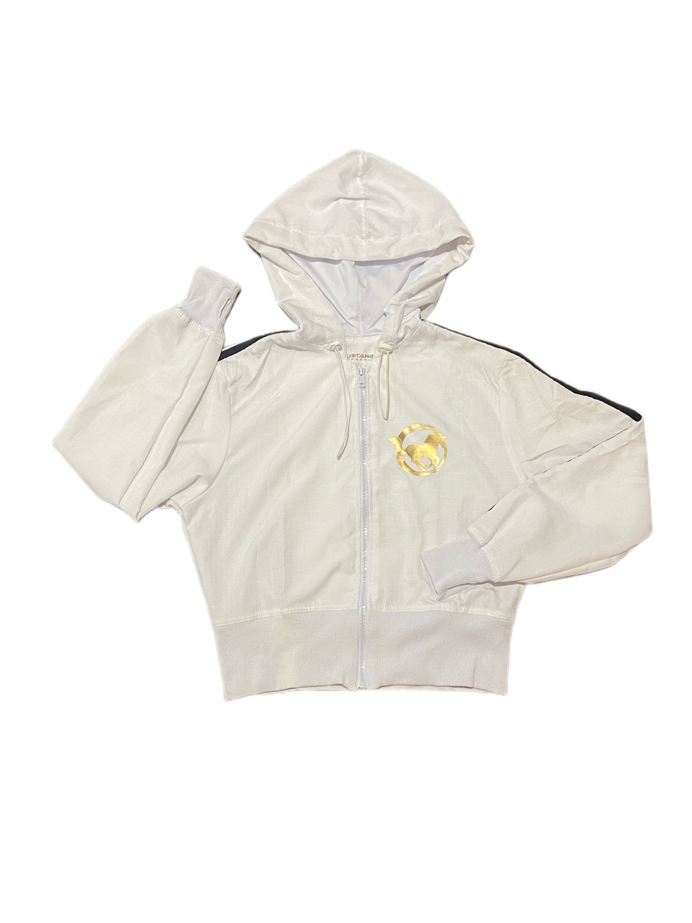 Mustang Cheer Warm Up Jacket in White